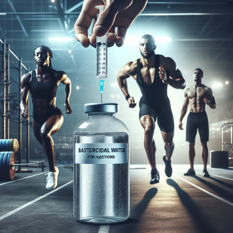 L'acqua battericida per iniezioni come sostegno per atleti professionisti